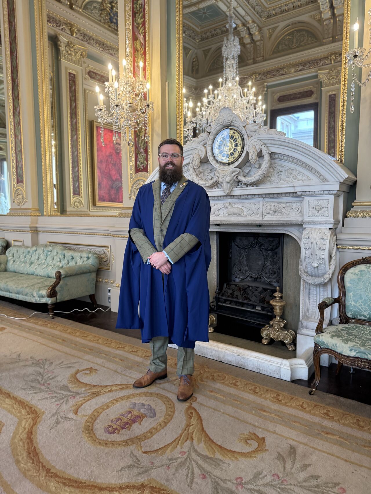 Chris Simmance in livery robes at the Worshipful Company of Entrepreneurs